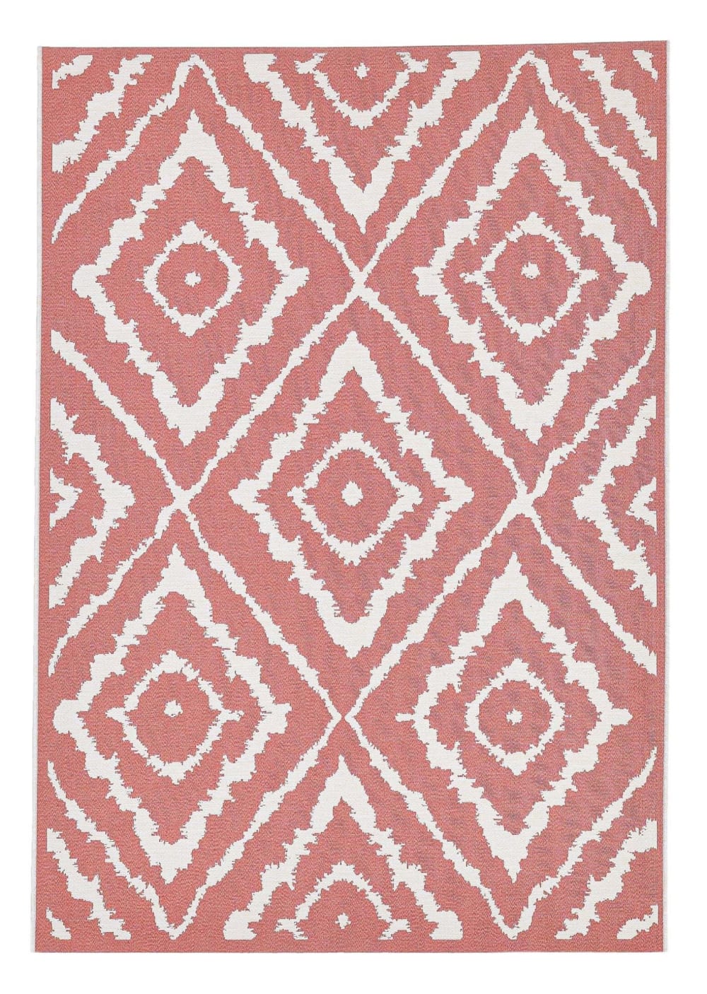 Tapis moderne outdoor d'extérieur tissé plat rose 160x230