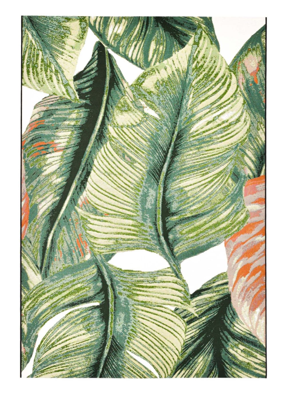 Tapis moderne outdoor d'extérieur tissé plat vert 70x120