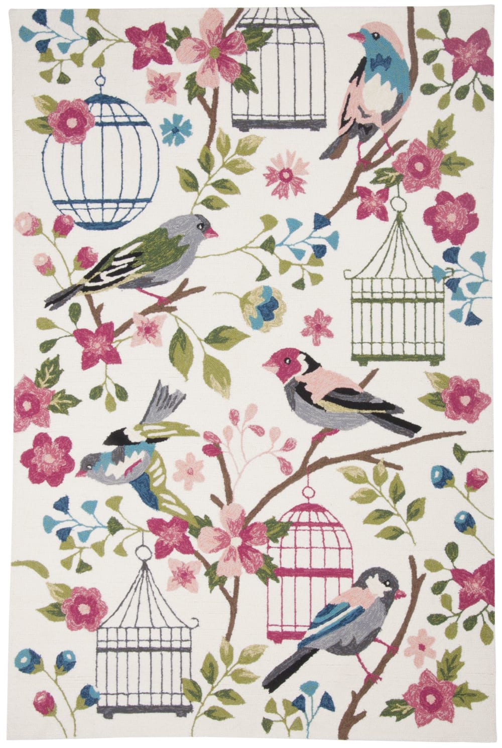 Tapis d'extérieur outdoor en polyester Blanc multicolore 70x140 cm