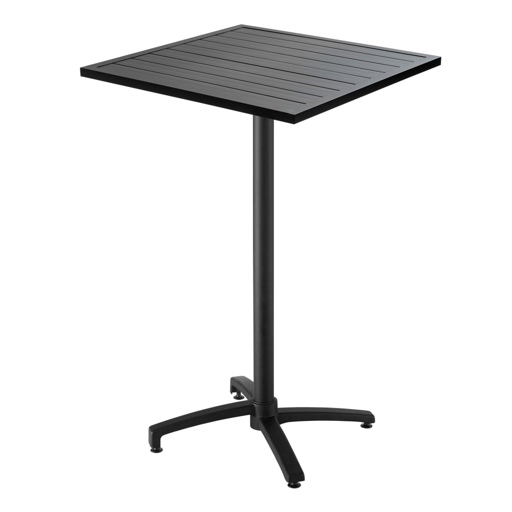 Table de jardin mange-debout et 2 chaises anthracite