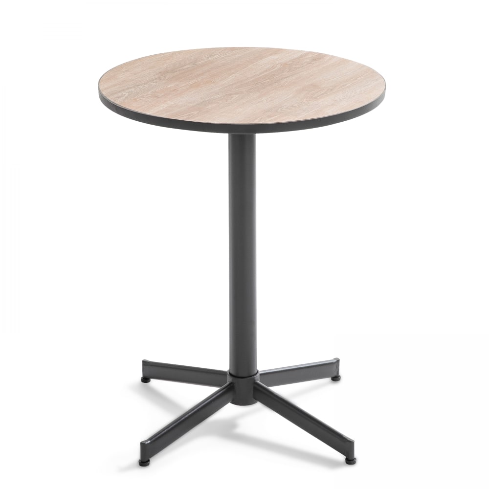 Table de jardin bistrot ronde style naturel