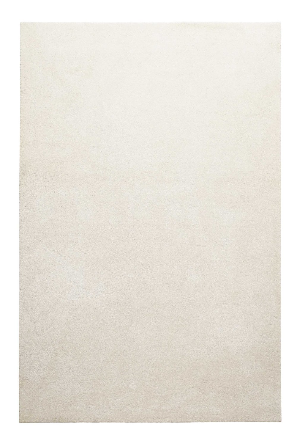 Homie Living Teppich uni aus flachem Velours in Beige, 133x190 style modern Beige Öko-Tex Zertifikat Pes - Polyester