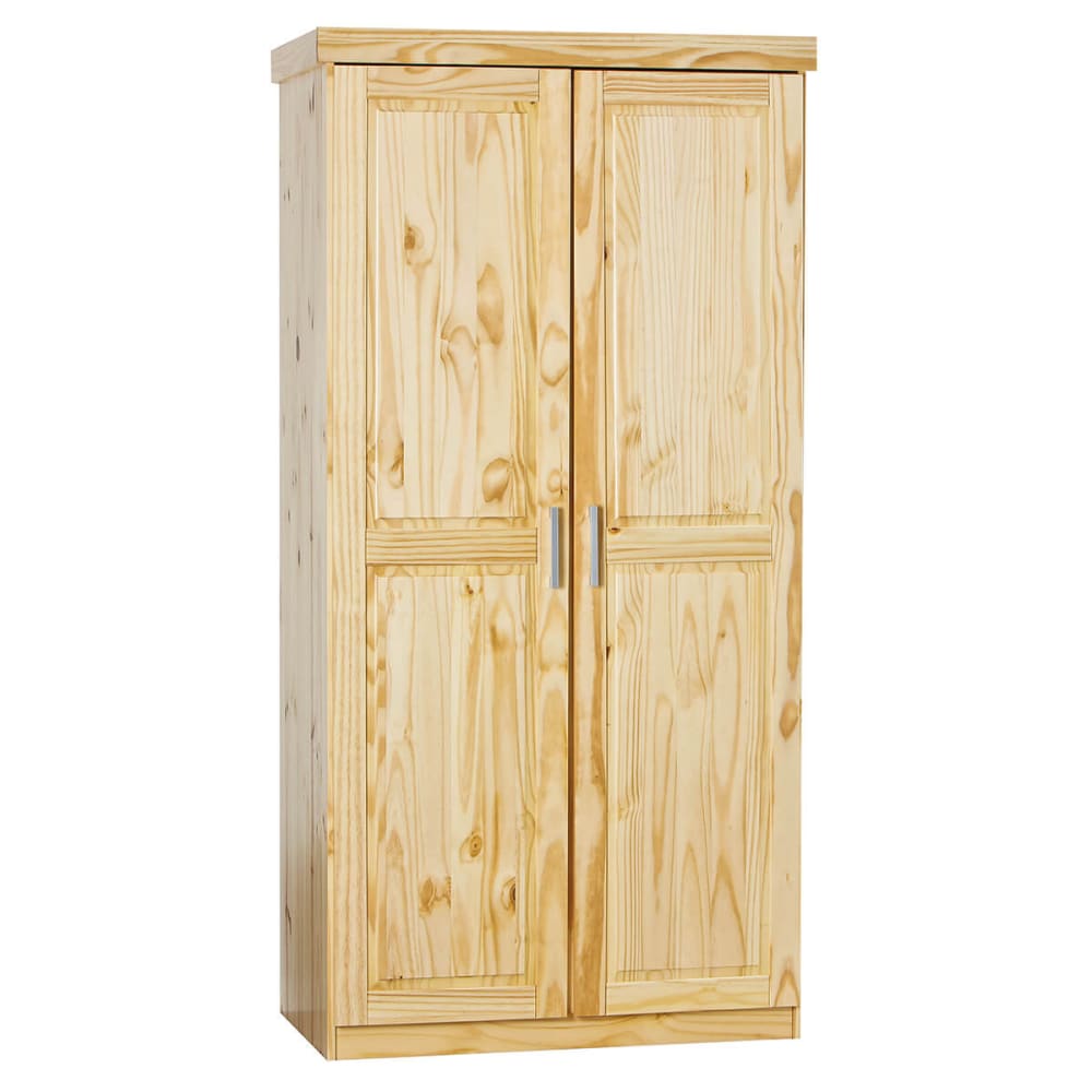 Armoire 2 portes en pin massif