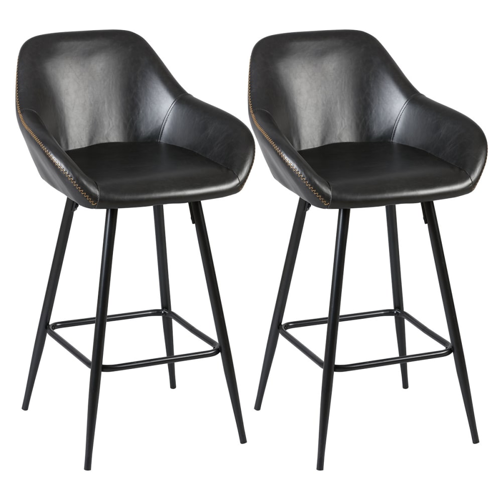 Lot 2 fauteuils - noir