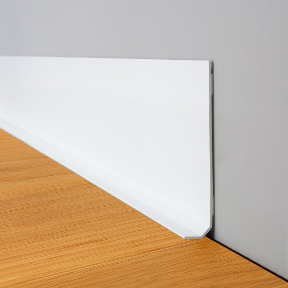 Plinthes PVC adhésives lot de 25 - 200x8 cm - Blanc - Total White