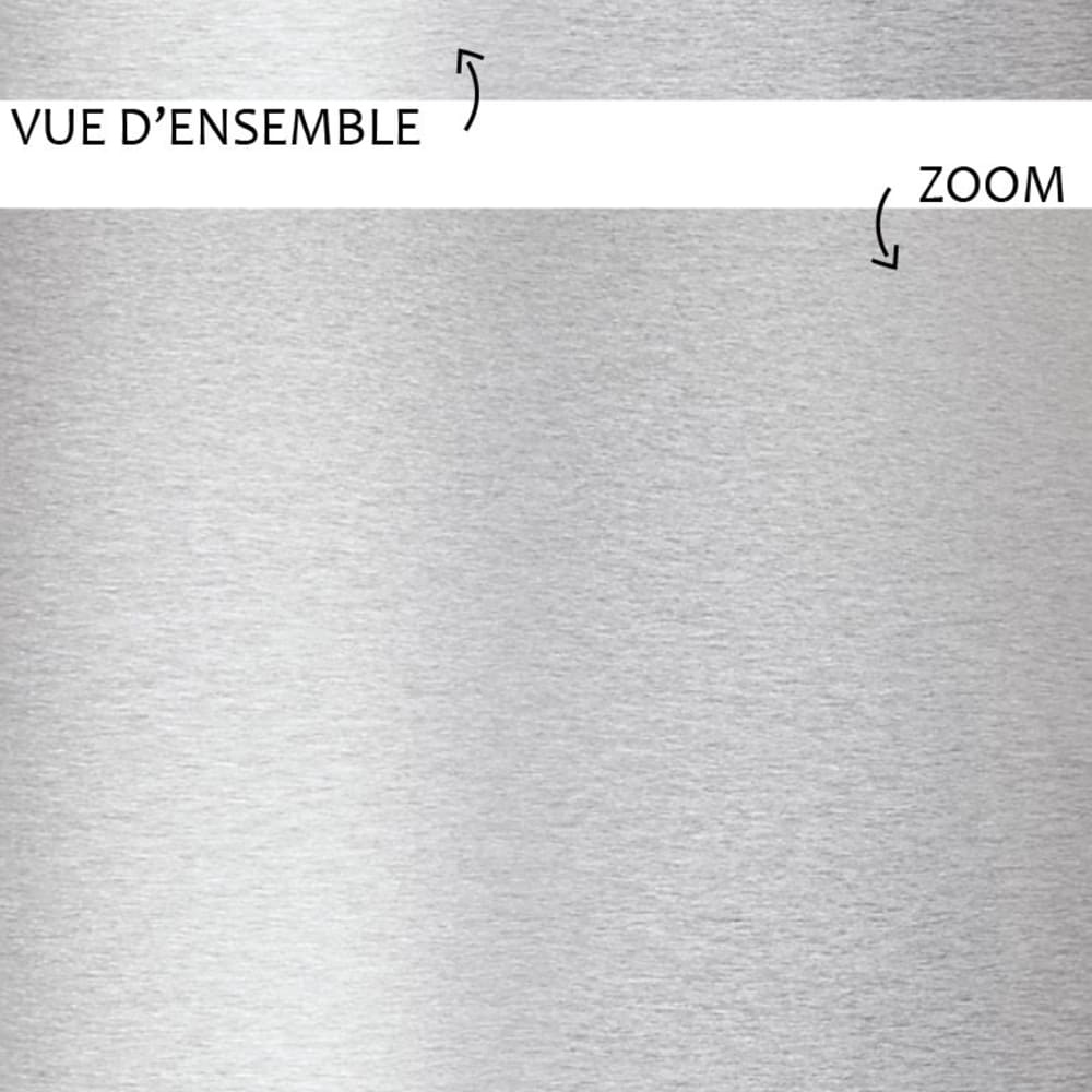 Plinthes PVC adhésives lot de 10 - 100x8 cm - Gris - Alu Brossé