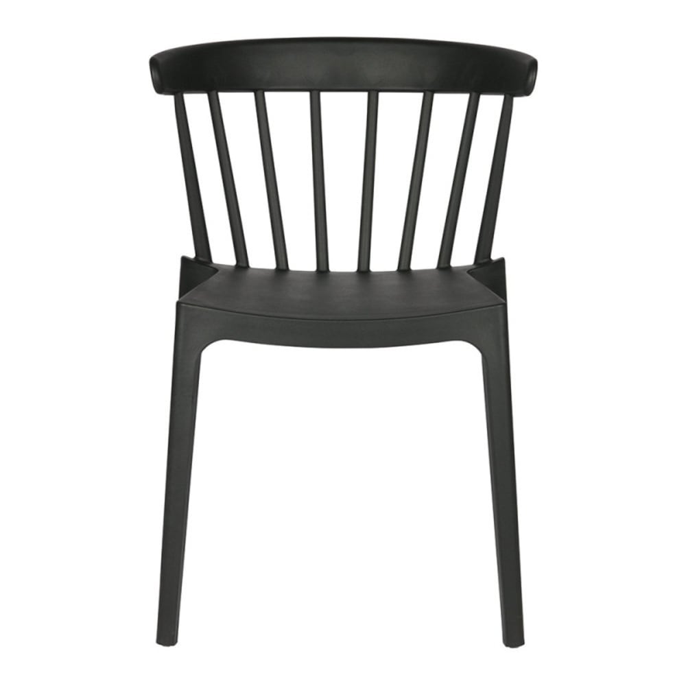 Lot de 2 chaises de jardin 52x53x75 cm noir - BLIZ