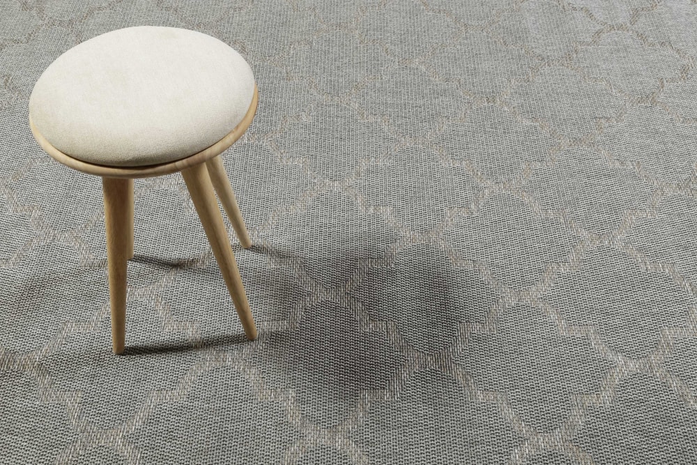 Alfombra gris con diseño oriental color beige para exterior 80x150 - Maisons du Monde
