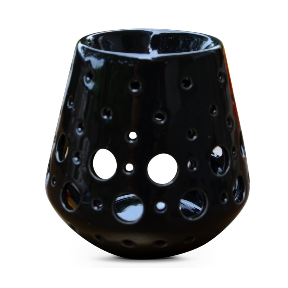 Zen'Arôme Schwarzer Duftbrenner aus Keramik Schwarz Keramik