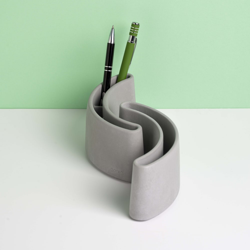 Lot de 2 pots à crayons en béton — vue 3