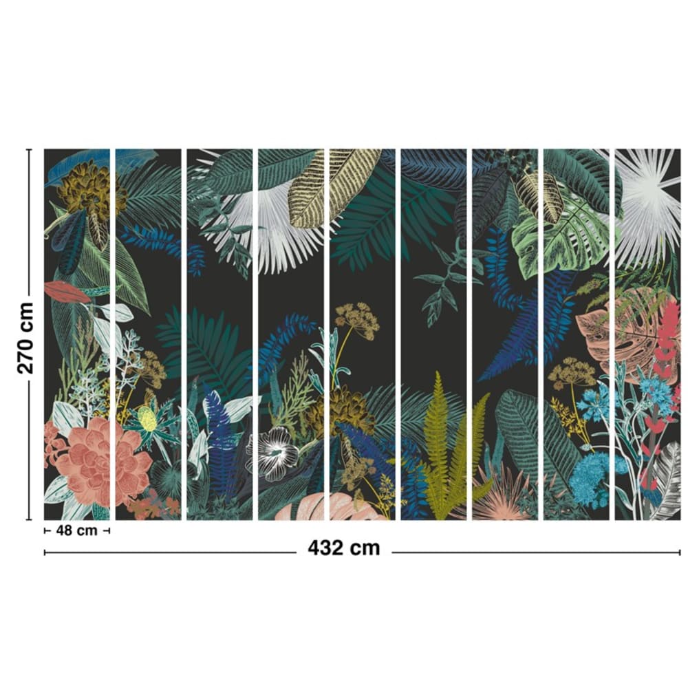 Papier peint panoramique - multicolore - intissé - 9 lés : 432x270cm — vue 4