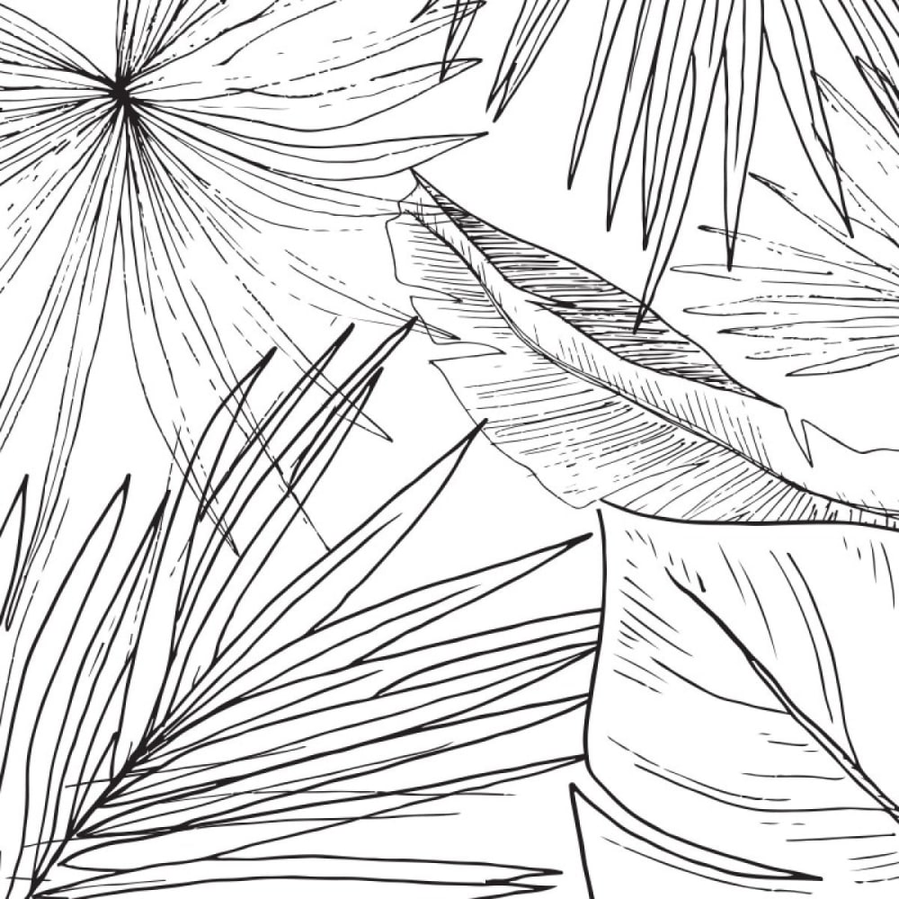 Papier peint panoramique - noir - intissé - 7 lés : 336x270cm — vue 4