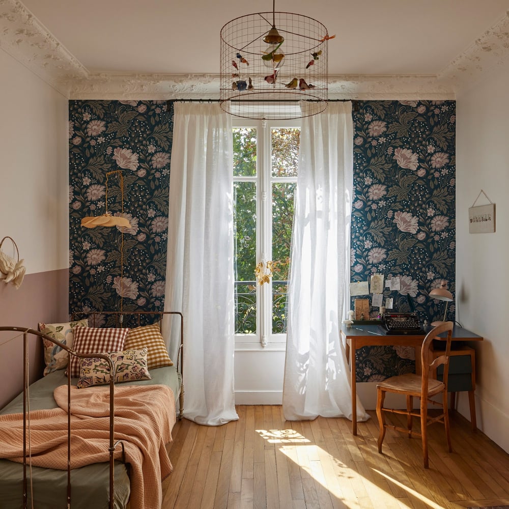 rideau en lin blanc 200x280