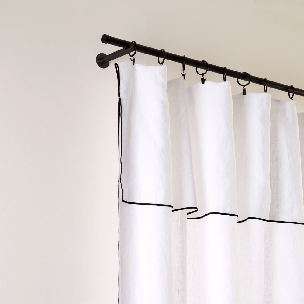 Rideau en lin blanc 200x280 cm - Maisons du Monde