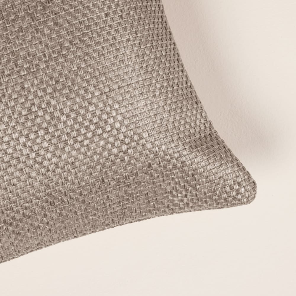 Housse de coussin tissage toile à l'effet satiné beige 40x40 cm - Maisons du Monde