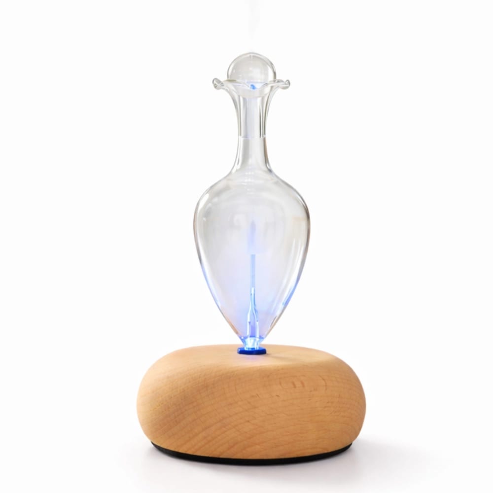 Diffusore ad effetto venturi a nebulizzazione in legno e vetro