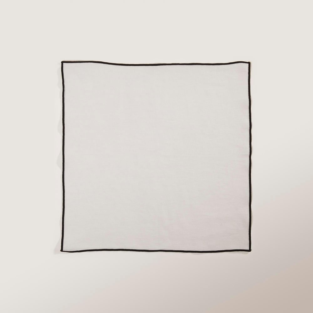 Serviette de table en lin beige 45x45 cm - Maisons du Monde