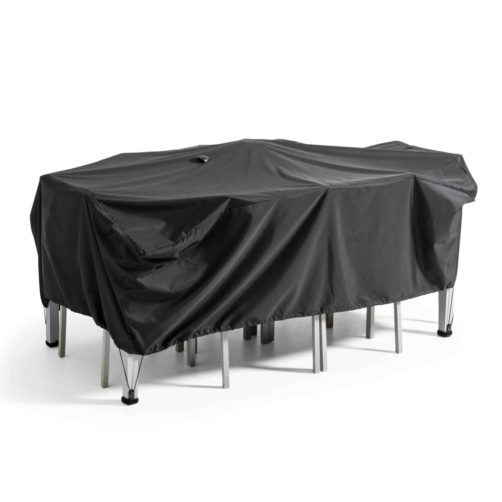 Funda para muebles de jardín 200 x 130 x 60 cm negra