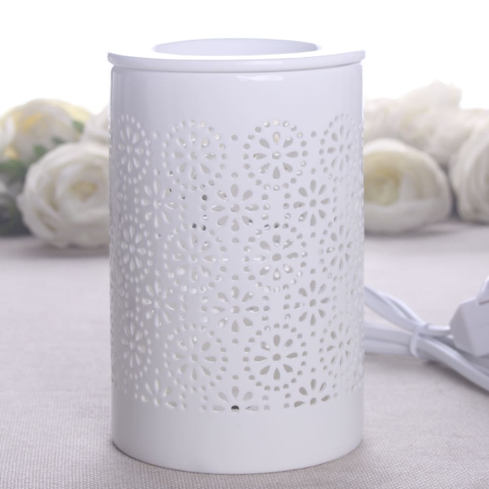 Diffuseur par Chaleur Douce Motif biscuit en Céramique blanc -H15 - Maisons du Monde