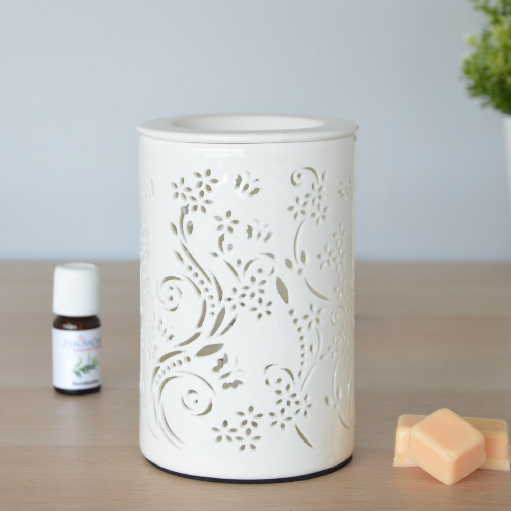 Zen'Arôme Keramik Diffusor mit sanfter Wärme Weiß Keramik