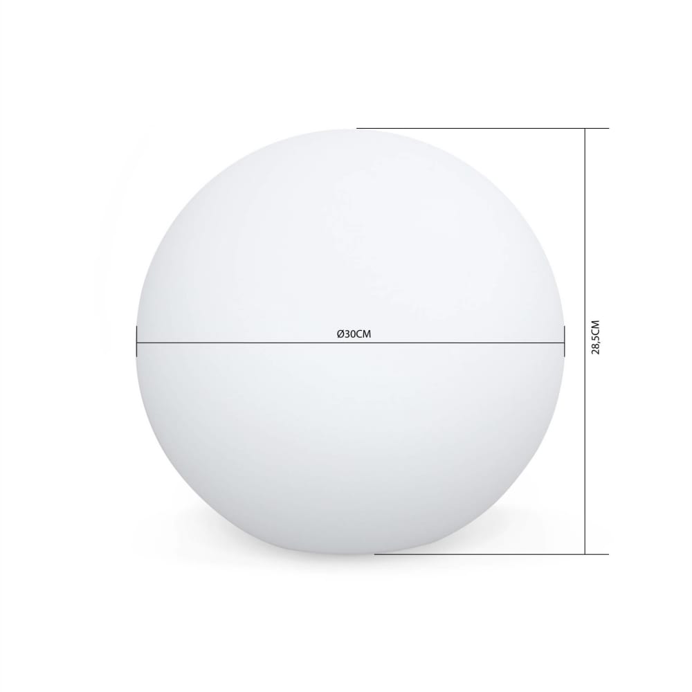 Sfera luminosa led impermeabile 30cm 16 colori - sweeek
