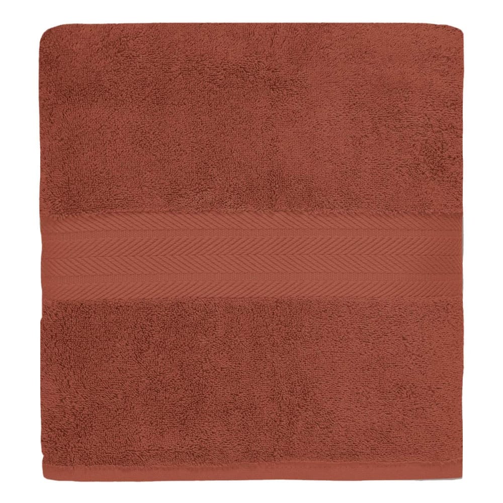 Serviette de toilette 550 g/m²  terracota 50x100 cm
