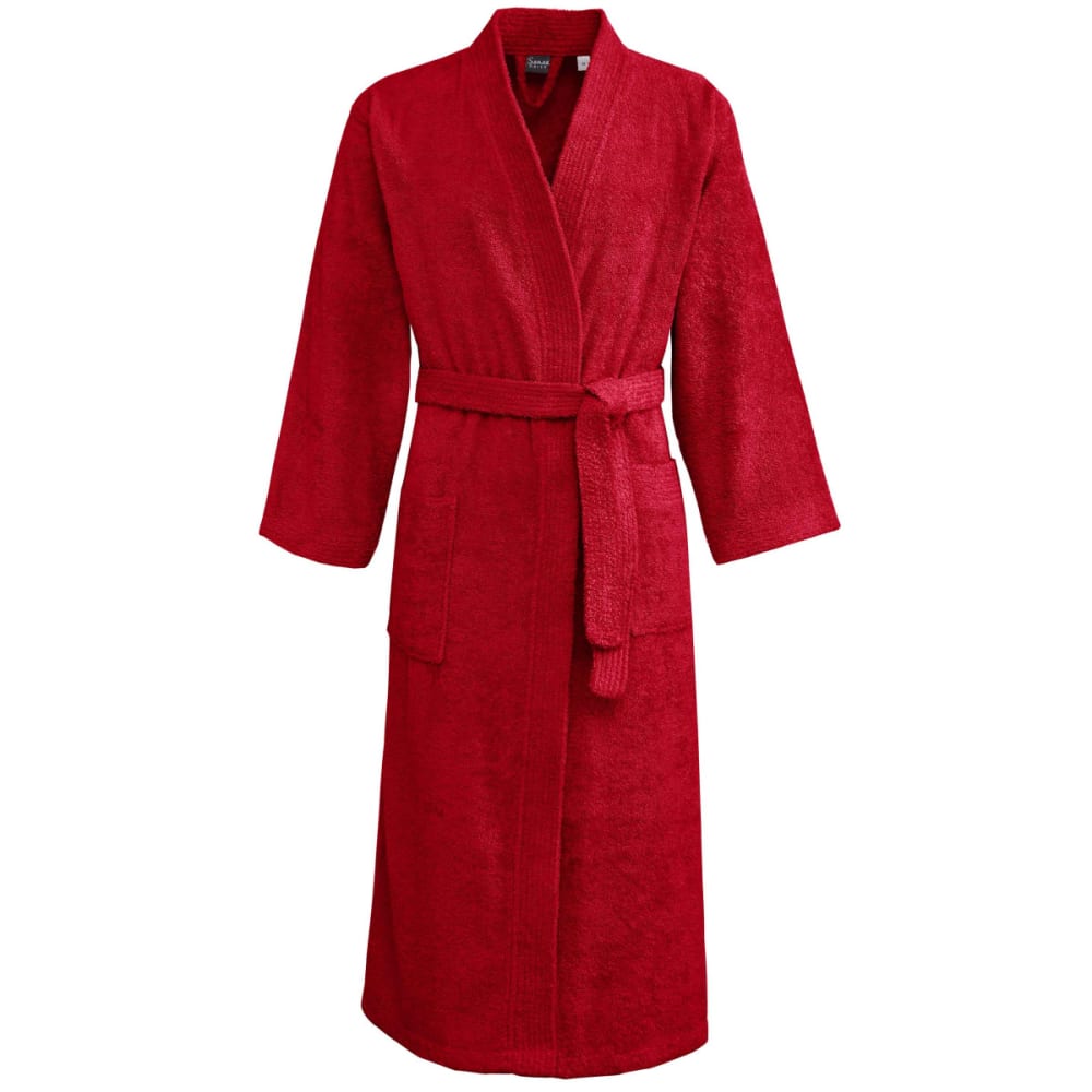 SENSEI MAISON Peignoir mixte kimono en coton Rubis S