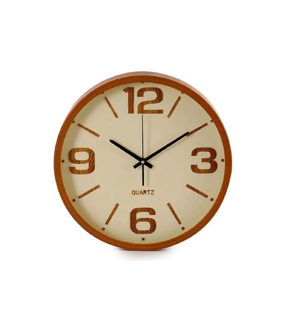 Horloge murale ronde bois D40
