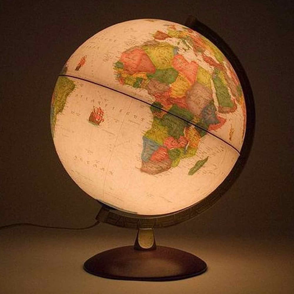 Globe terrestre 30 cm lumineux textes en français - Maisons du Monde