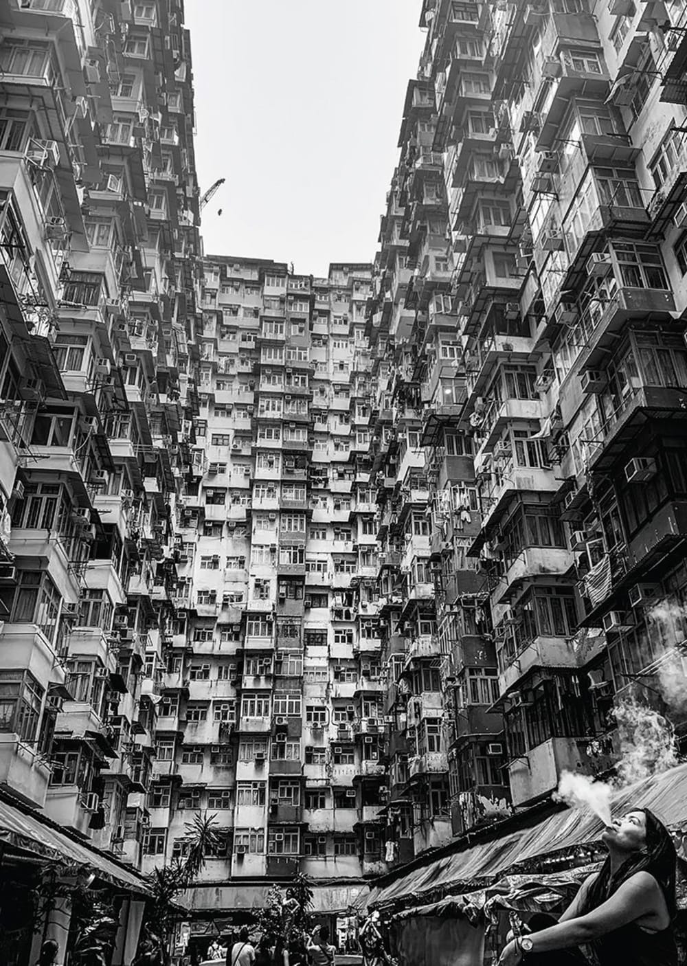 Tableau métal urban immeuble 32x45