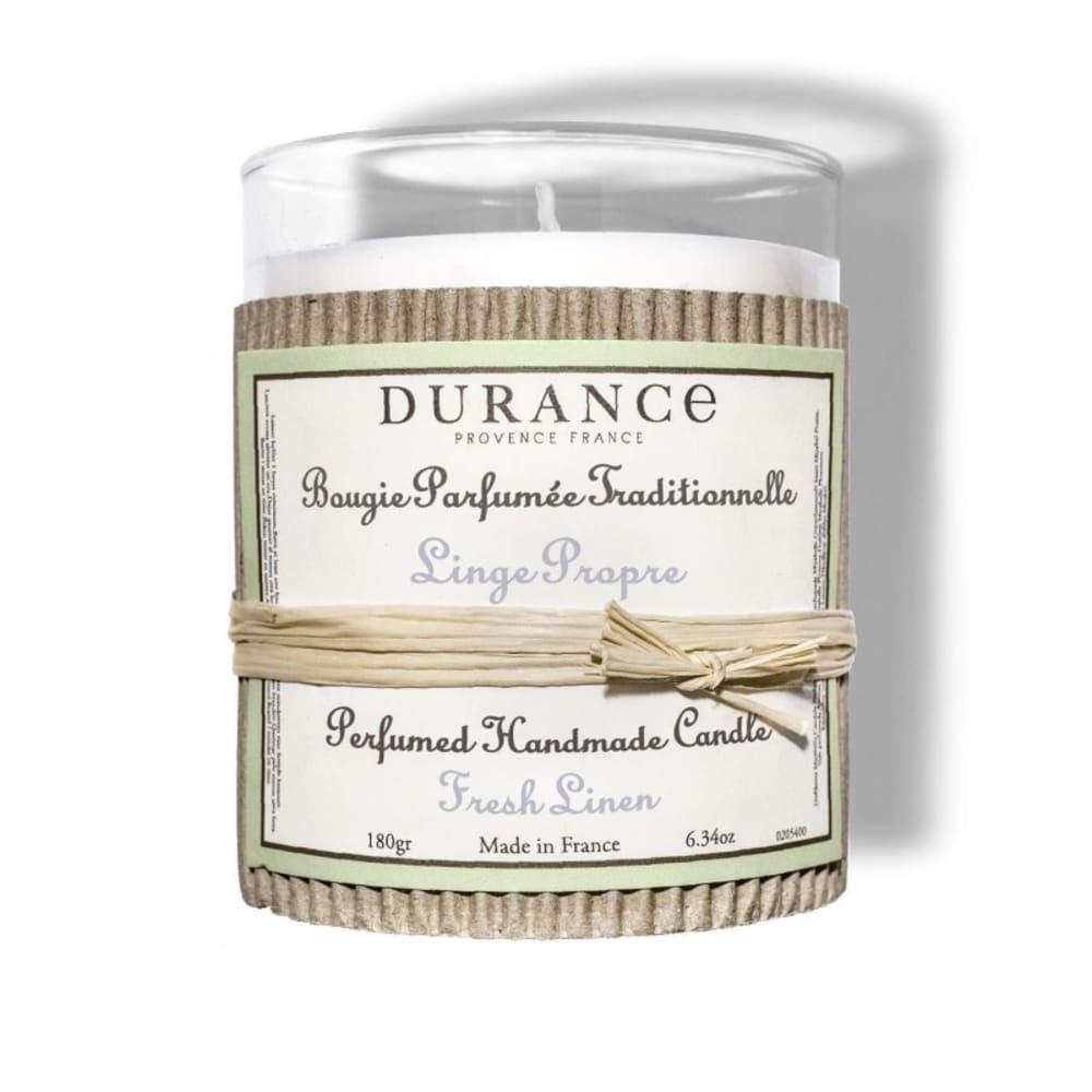 Durance Bougie parfumée linge propre Beige Cire