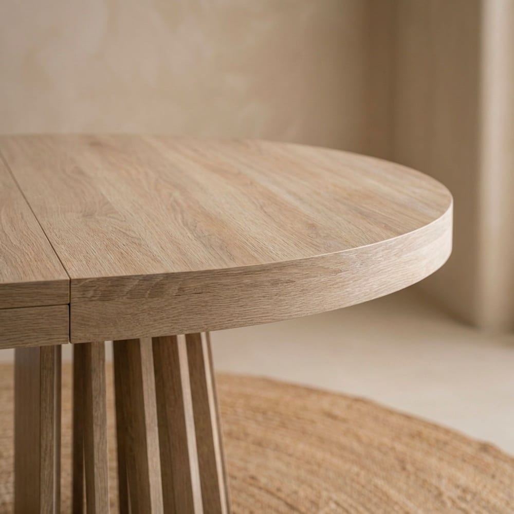 table ovale extensible