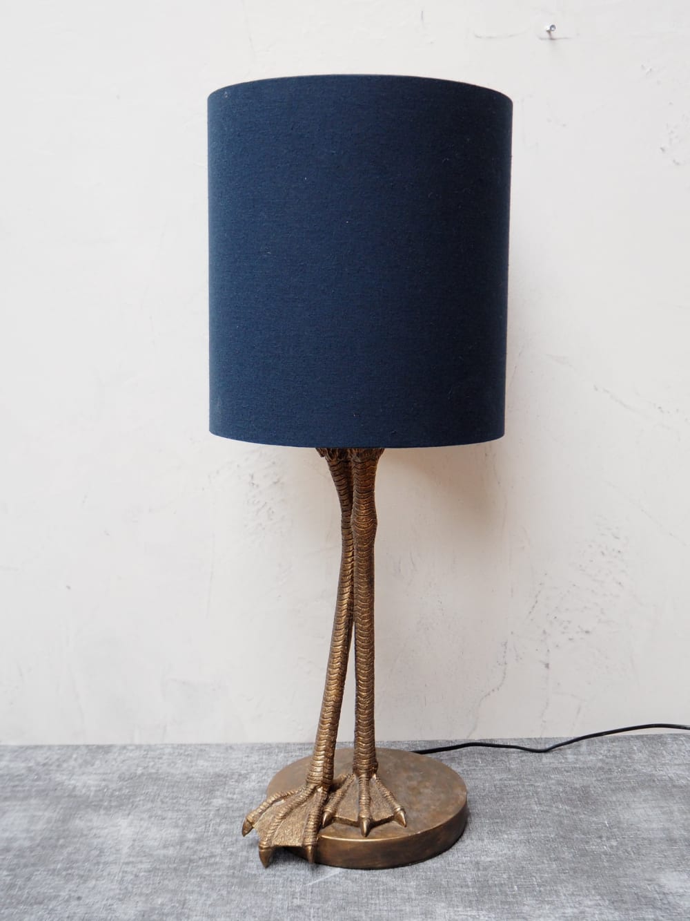 Lampe à poser et son abat-jour bleu - Maisons du Monde