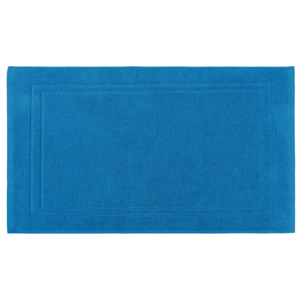Sensei Maison Ttapis de bain 900 g/m² ocean 50x80 cm style contemporain Bleu Certifié Oeko-Tex Coton