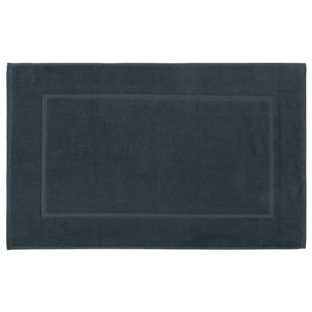 Sensei Maison Grand tapis de bain 1000 g/m² bleu nuit 60x100 cm Certifié Oeko-Tex - Coton