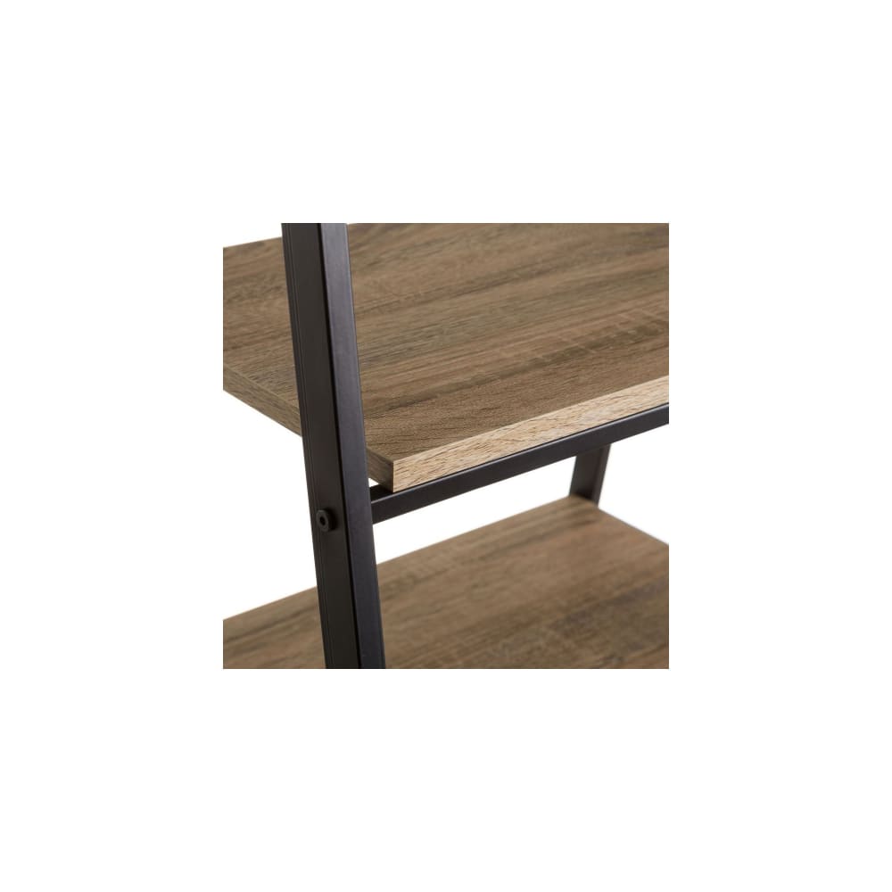 Portant vêtements bois et métal noir