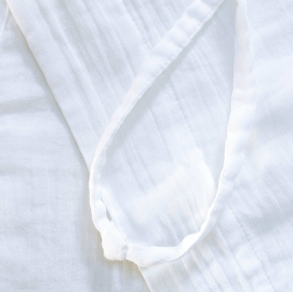 Rideau gaze de coton blanc nouettes 140X270 CM — vue 4