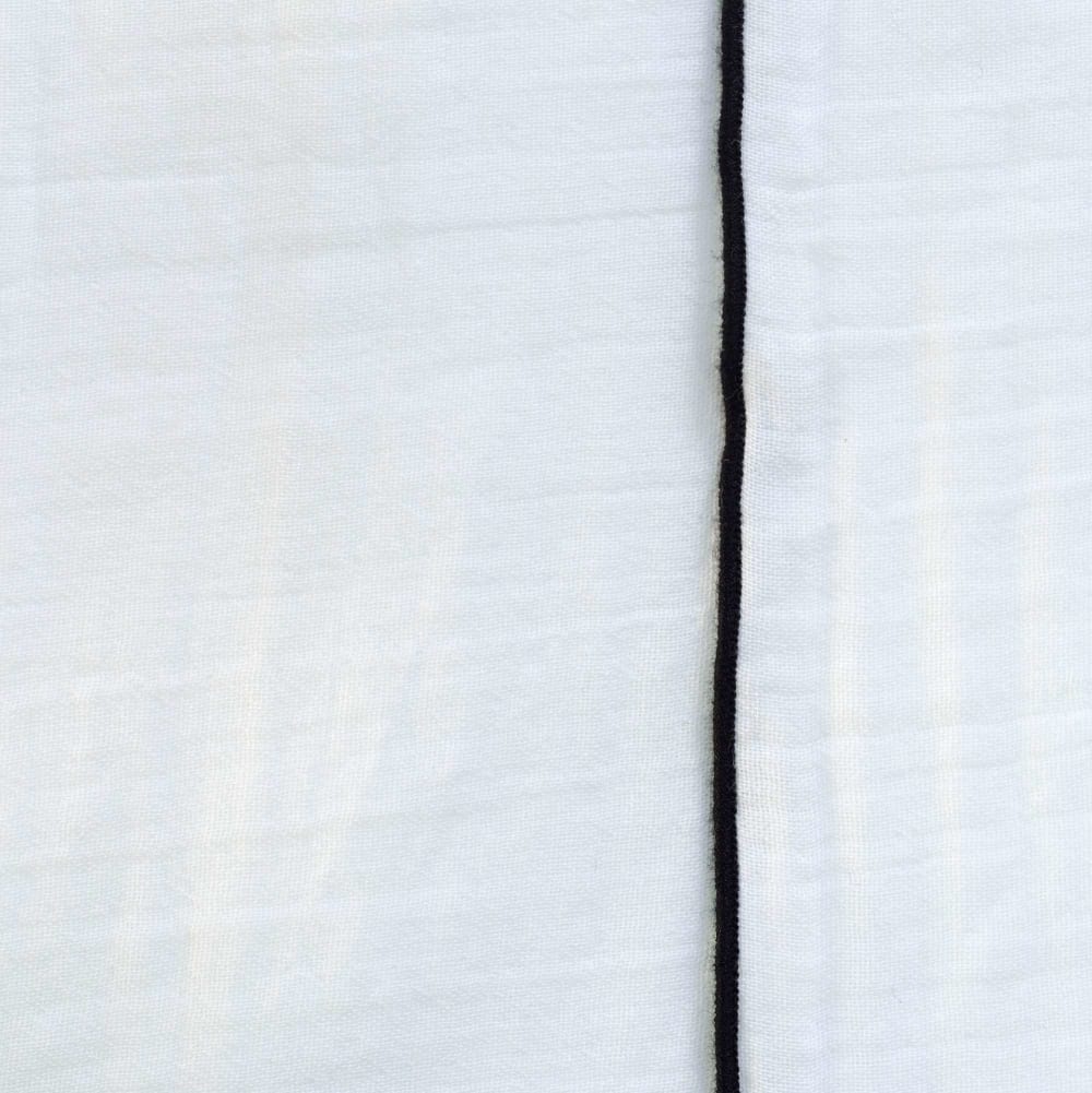 Rideau gaze de coton bourdon noir 140X270 CM — vue 4