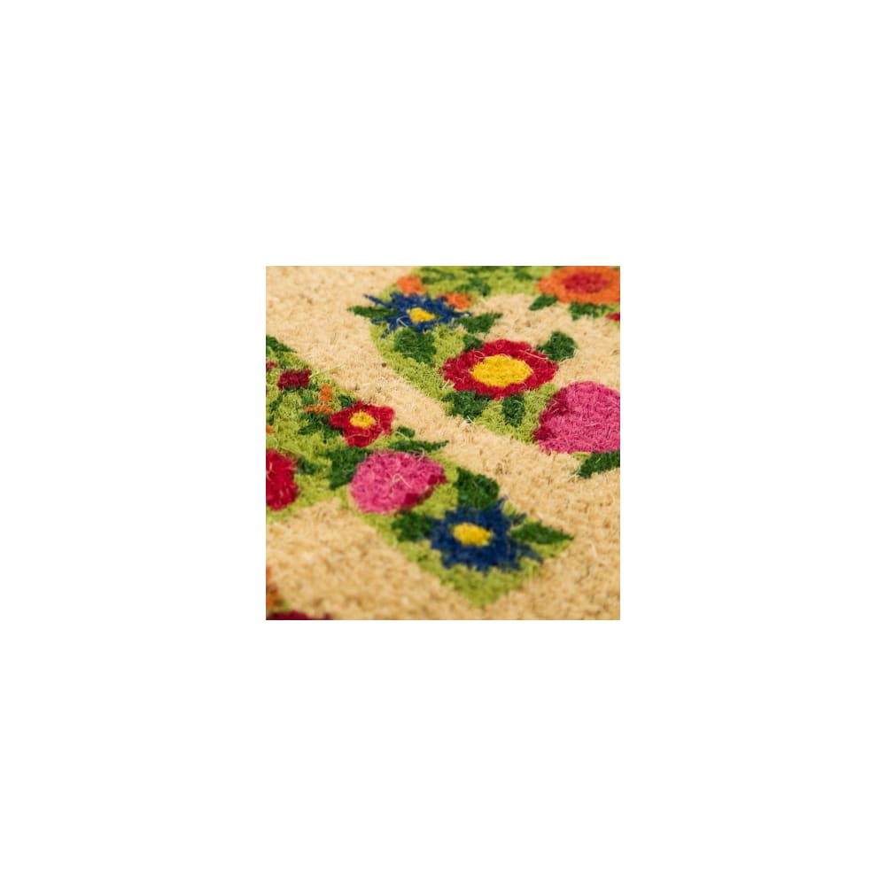 Paillasson en coco fleuri 60x40 - Maisons du Monde