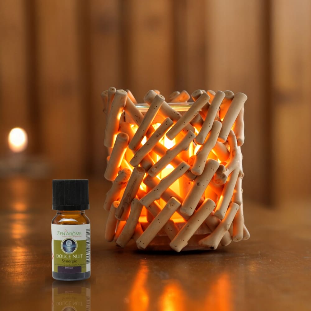 Diffusor mit sanfter Wärme aus Glas und Holz - Maisons Du Monde