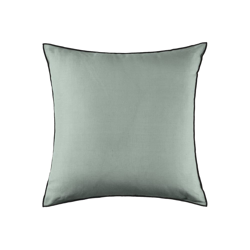 Copricuscino Lavaggio verde di bombo grigio e nero 50x50 cm - Modello Contemporaneo - Verde - Öko-Tex Zertifikat - Lino