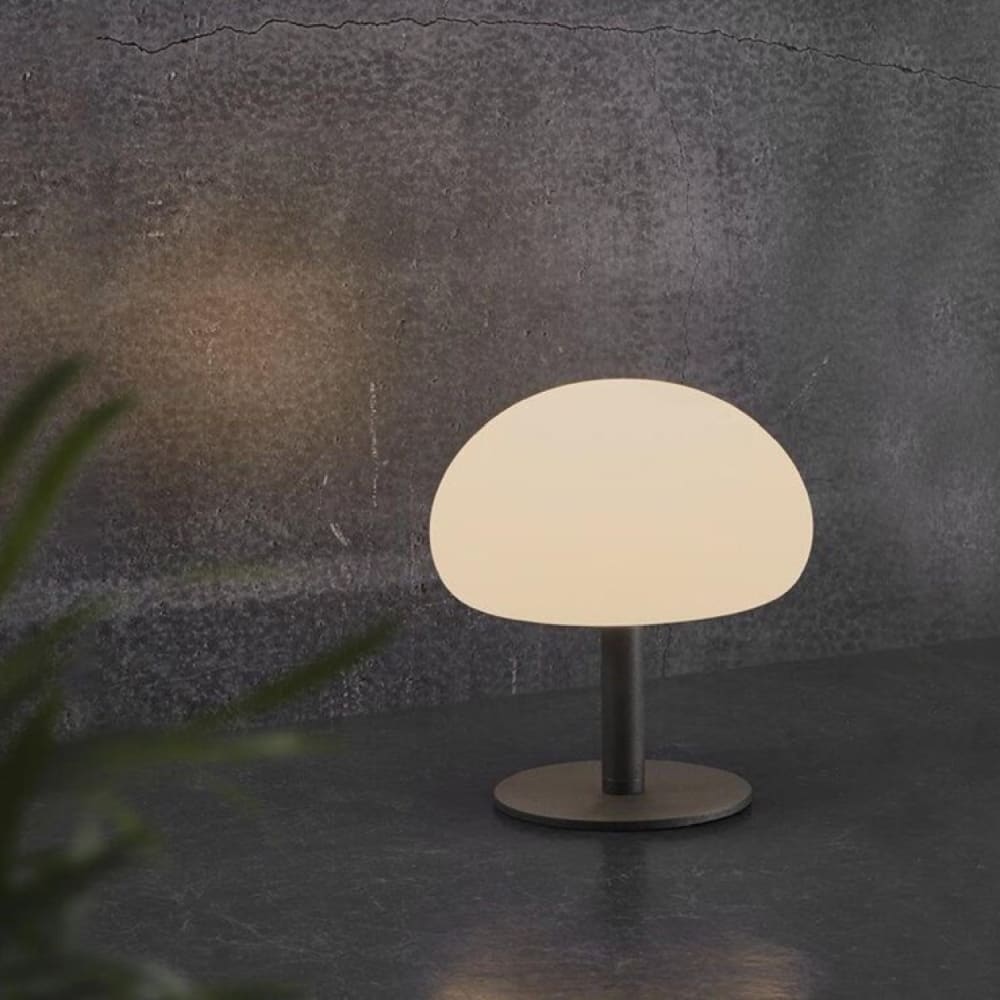 Lampada da tavolo da esterno LED 4.8W nera e luce orientabile -