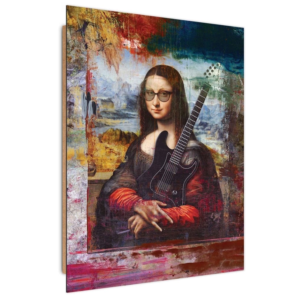 Tableau art rupestre des bois 40 x 60 cm