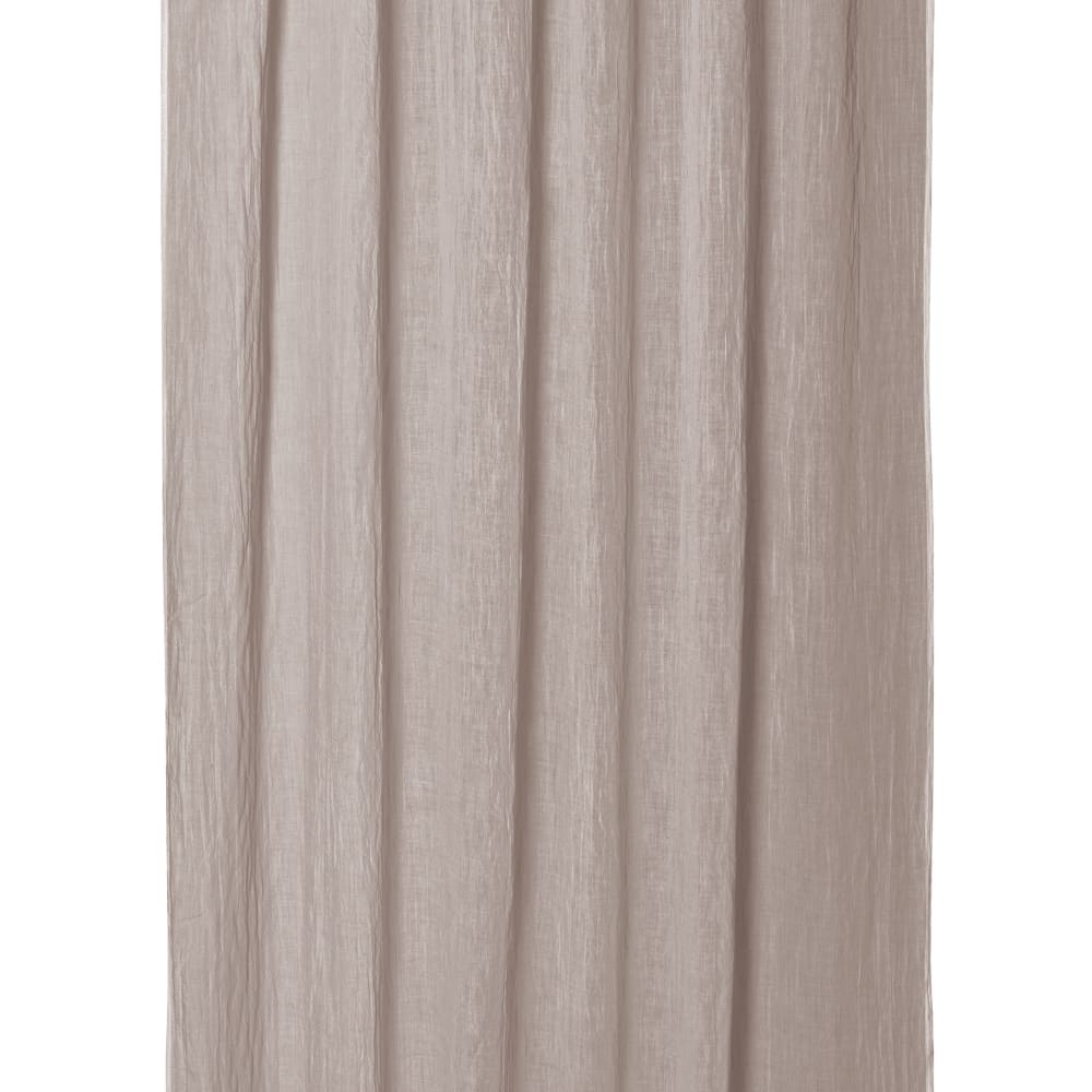 Panneau voilage avec pattes aspect cuir taupe 245 x 135 - Maisons du Monde