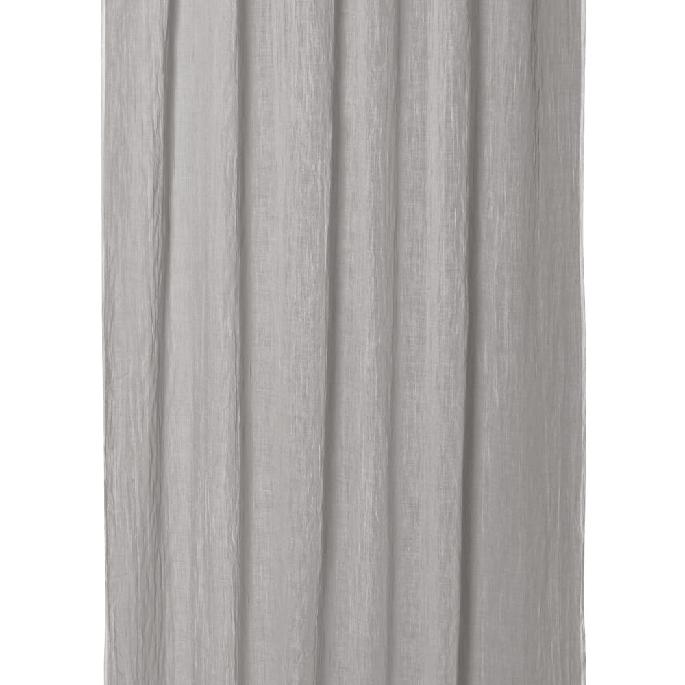 Panneau voilage finition pattes aspect cuir gris clair 245 x 135 - Maisons du Monde