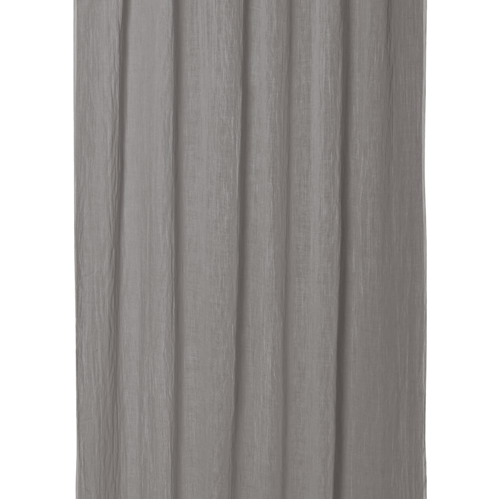 Panneau voilage finition pattes aspect cuir gris foncé 245 x 135 - Maisons du Monde