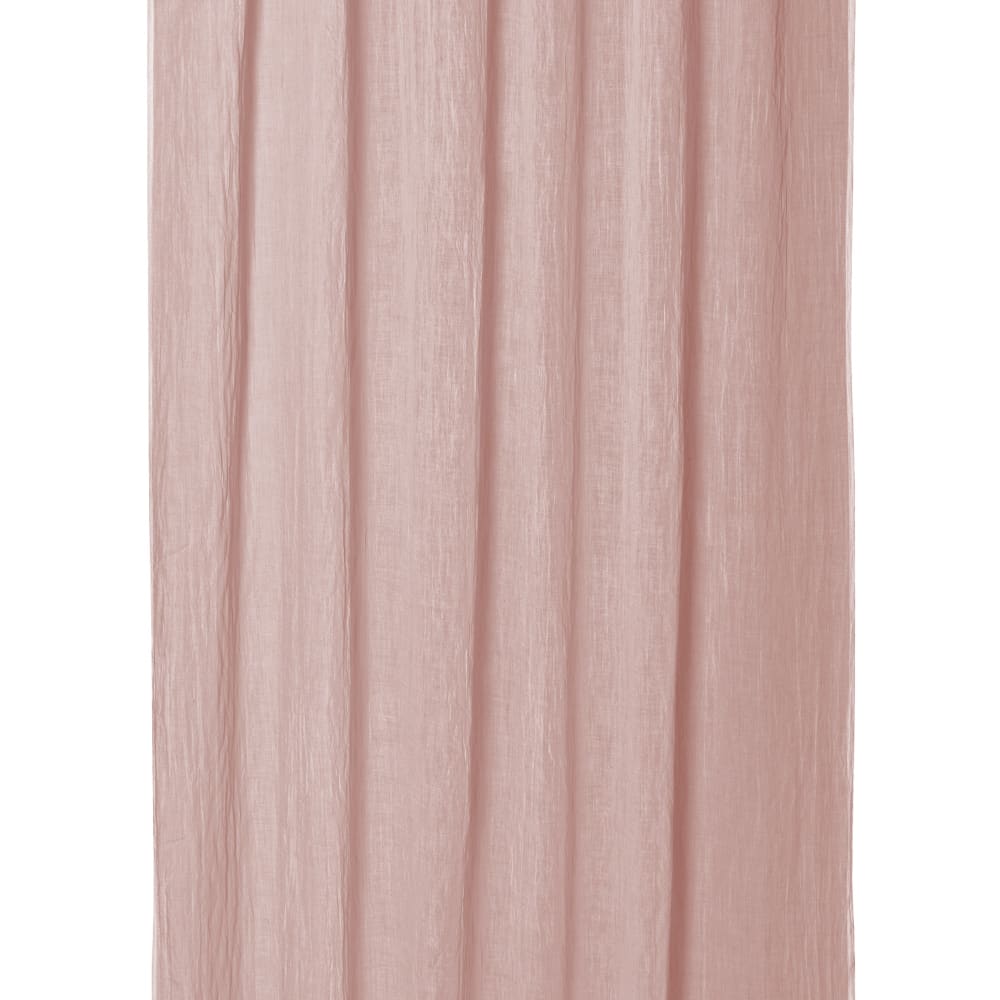 Panneau voilage finition pattes aspect cuir vieux rose 245 x 135 - Maisons du Monde