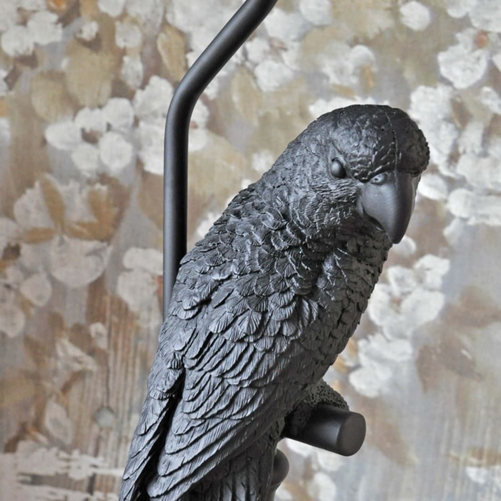 Lampe à poser noire avec abat-jour H46,5cm - Maisons du Monde