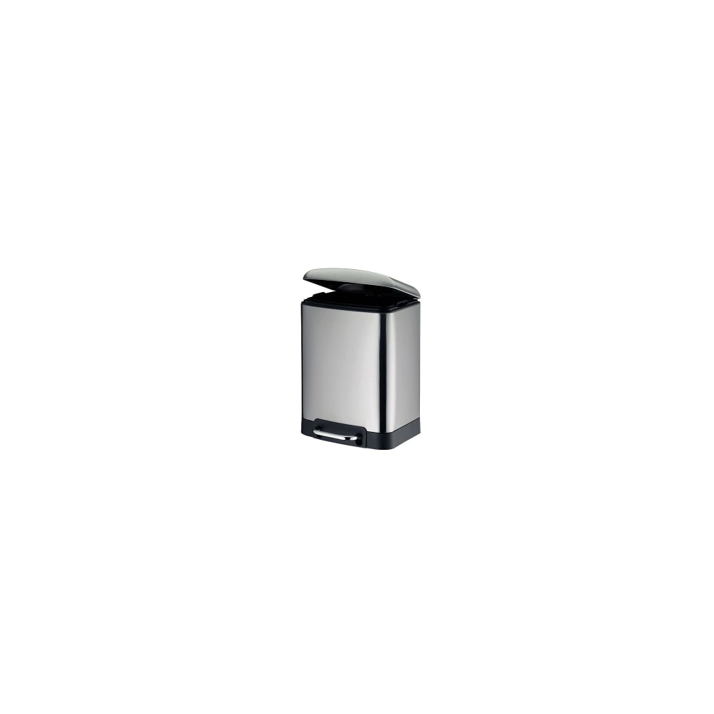 Poubelle de salle de bain rectangulaire en acier inoxydable 6L - Maisons du Monde