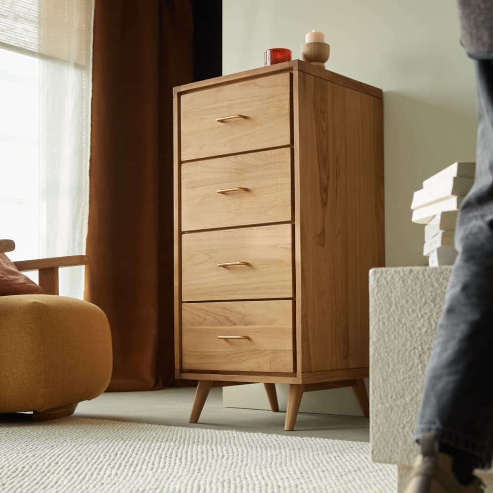 Hochkommode aus massivem Teakholz - Maisons Du Monde